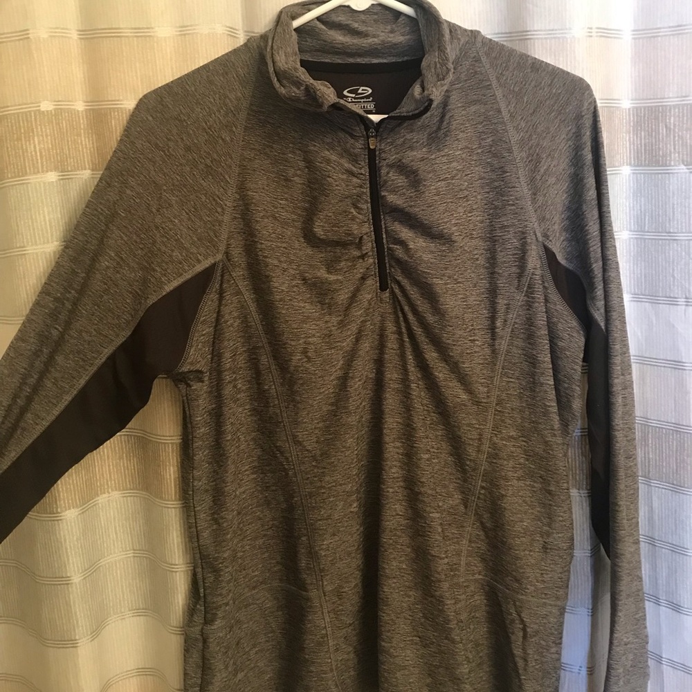 Champion semi fit lightweight half zip